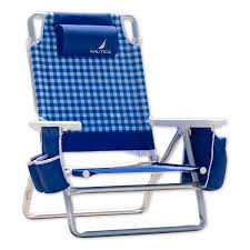 Nautica Lightweight 5 Position Recliner Folding Backpack Beach Chair With Cup Holder Continue To The Pr Backpack Beach Chair Beach Chairs Camping Furniture