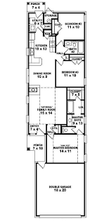A home plan design with a garage that is angled in relationship to the main living portion 3. Best Narrow Lot House Plans Homes Floor House Plans 158267