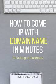 How To Come Up With Great Domain Name In Under 30 Minutes Ninakolari Com In 2020 Domain Name Ideas Online Business Marketing Domain Name Generator