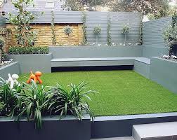 Elegant Stylish Low Maintenance Contemporary Modern Garden Hardwood Slatted Screen Garden Design Layout Garden Design Landscaping With Rocks