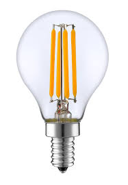 Sleeklighting 4 Watt G16 5 E12 Led Filament Globe Light Bulbdimmble 35w Incandescent Replacement Warm Whi Led Globe Lights Globe Light Bulbs Vanity Light Bulbs