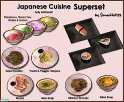 Simaddict99 S Japanese Cuisine Superset Sims Sims 4 Kitchen Japanese Cuisine
