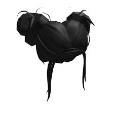 Customize Your Avatar With The Black Trendy Messy Buns And Millions Of Other Items Mix Match This Hair Black Hair Roblox Black Curly Hair Two Buns Hairstyle