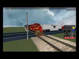 Roblox Awvr 777 And Awvr 767 The Runaway Freight Train Hits Truck Youtube