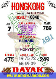 Syair Bocoran Prediksi Hongkong 14 Agustus 2020 Link Website Youtube