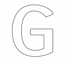 Letra G Para Colorear