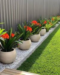 How To Decor Front Yard With Planters Front Yard Landscaping Design Backyard Landscaping Designs Backyard Garden Design