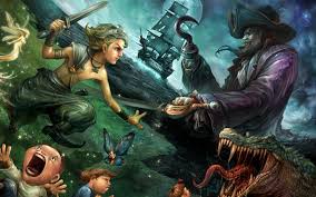 Peter Pan Saryth Fantasy Fairytale Neverland Fanart Peter Pan Neverland Kids Pirates Captain Wallpaper Peter Pan Wallpaper Peter Pan Art Peter Pan