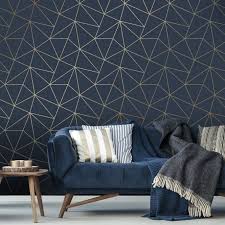 Zara Shimmer Metallic Wallpaper Navy Gold Metallic Wallpaper Gold Bedroom Decor Navy Gold Bedroom