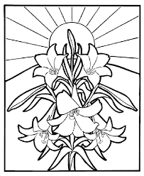 Easter Lilies On Crayola Com Easter Coloring Pictures Easter Coloring Sheets Easter Coloring Pages