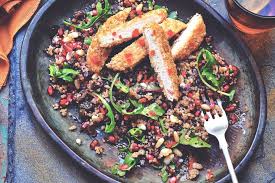 Quorn Meatless Chicken Patties With Herbed Quinoa Quorn Recipes Easy Chilli Con Carne