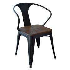 Racheal Metal Slat Back Arm Chair Metal Dining Chairs Dining Chairs Black Metal Dining Chairs