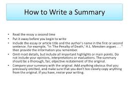 How To Write A Brief Summary Of An Article Essay Writing Competition Essay Essay Examples