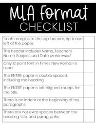 Mla Formatting Checklist Sticky Notes For Upper Grades 4th 7th Mla Format Writing Lessons Writing Assessment
