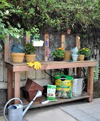 25 Cool Diy Garden Potting Table Ideas Potting Bench Plans Pallet Potting Bench Potting Bench