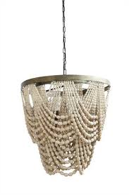 Lovely Large Amelia Boho Style Natural Beaded Wood Pendant Chandelier Unbranded Wood Bead Chandelier Wood And Metal Chandelier Wood Pendant Chandelier