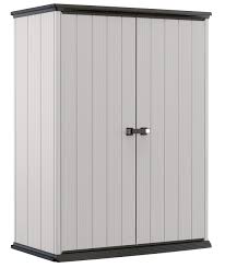 Keter Premier Tall Resin Outdoor Storage Shed With Shelving Brackets For Patio Furniture Check In 2020 Resin Outdoor Storage Outdoor Storage Sheds Outdoor Storage