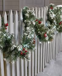 Snow Tipped Winter Greenery Holiday Decor Christmas Outdoor Christmas Christmas Lights