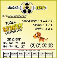 Prediksi Togel Sydney 6 Oktober Tahun 2020 Bento Sydney Oktober