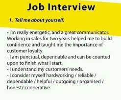 Tell Me About Yourself Job Interview Answers Job Interview Questions Job Interview Tips