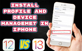How To Install Profile And Device Management In Iphone Ios12 Vs Ios 13 Device Management Iphone Latest Ios