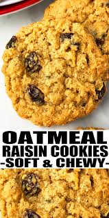 Oatmeal Raisin Cookies Soft And Chewy In 2020 Cookie Recipes Oatmeal Raisin Best Oatmeal Raisin Cookies Oatmeal Raisin Cookies Chewy