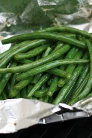Foil Pouch Grilled Green Beans Recipe Grilled Green Bean Recipes Green Bean Recipes Green Beans