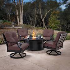 Verena 2pk Swivel Rocker Lounge Chairs Sunbrella Patio Furniture Costco Patio Furniture Fire Pit Chat Set