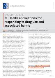 Https Www Emcdda Europa Eu System Files Publications 10244 Emcdda 20papers M Health 20applications Final Pdf
