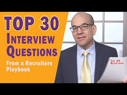Top 30 Interview Questions From A Recruiters Hiring Playbook Youtube This Or That Questions Interview Questions Job Interview Questions