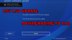 Installing Ps4 7 50 Downgrading To 7 02 Playstation 4 7 50 Youtube
