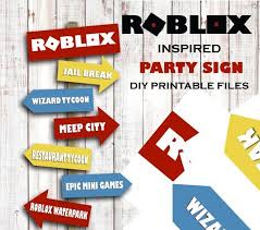 Roblox Birthday Robox Birthday Sign Video Game Birthday Etsy Video Games Birthday Birthday Sign Birthday Party Printables Free