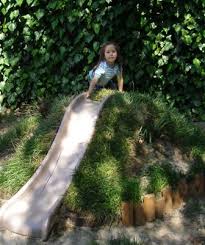 Love This Slide Built In To A Small Hill I May Need To Pitch This Idea To Mitch Since Our Swingset Is On Its Gardening For Kids Natural Playground Play Garden