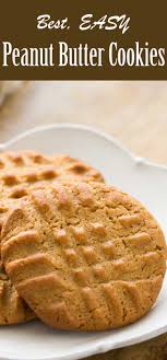 Easy Peanut Butter Cookies Homemade Simplyrecipes Com Recipe Easy Peanut Butter Cookies Classic Peanut Butter Cookies Peanut Butter Cookie Recipe