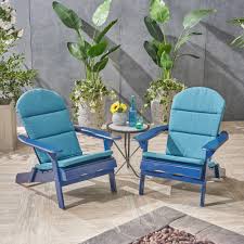 Malibu 2pk Acacia Wood Adirondack Chairs Blue Teal Christopher Knight Home Wood Adirondack Chairs Folding Adirondack Chairs Adirondack Chair Cushions