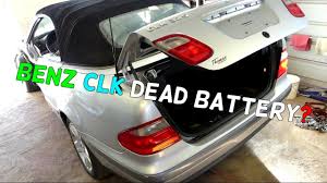 Mercedes W208 Clk How To Open Trunk Dead Battery Jump Start Clk200 Clk230 Clk320 Clk430 Youtube