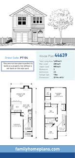 Although, smaller in width, these beautiful home designs pack a big punch in terms of living space, storage space and room design with great style and functionality purpose. Traditional Style House Plan 44639 With 3 Bed 3 Bath 1 Car Garage Narrow House Plans Narrow Lot House Plans Narrow Lot House