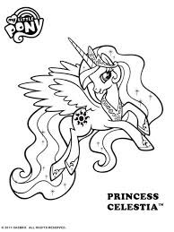 Free Online My Little Pony Princess Celestia Colouring Page My Little Pony Coloring Unicorn Coloring Pages Horse Coloring Pages
