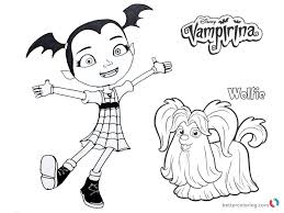 Vampirina Coloring Pages Vampirina And Wolfie Free Printable Cartoon Coloring Pages Halloween Coloring Pages Coloring Pages
