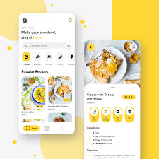 Mobile App Food Recipe Application On Behance In 2020 Mobile App Design Inspiration Recipe Application Android App Design