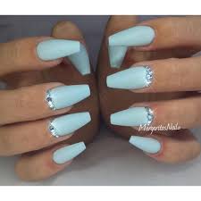 Baby blue stiletto nails, fake nails, acrylic nails, false. Instagram Photo By Margaritasnailz Apr 30 2016 At 4 53pm Utc Blue Acrylic Nails Blue Coffin Nails Coffin Nails Designs