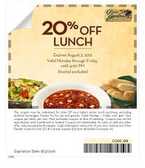Olive Garden Lunch Coupon Olive Garden Coupons Olive Gardens Free Printable Coupons