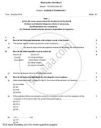 Science And Technology 2014 2015 Ssc English Medium 10th Standard Board Exam Question Paper With Pdf Download Shaalaa Com