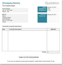Computer Price Quotation Format Quotation Format Quotation Sample Quotations