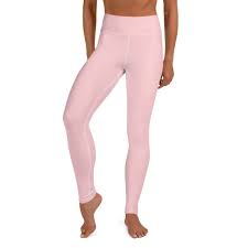 Light Pink Women S Yoga Pants Ballet Pink Pastel Soft Solid Color Tights Made In Usa Eu Long Yoga Pants Womens Yoga Leggings Yoga Leggings