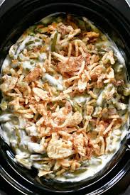 Slow Cooker Green Bean Casserole Is The Easiest Way To Make This Classic Si Slow Cooker Green Beans Greenbean Casserole Recipe Thanksgiving Recipes Side Dishes