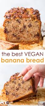 The Best Vegan Banana Bread The Perfect Vegan Banana Bread With No Egg Replacements With Vegan Banana Bread Vegan Baking Recipes Vegan Banana Bread Recipe