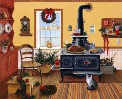 La Cuisine De Grand Mere Christmas Art Christmas Illustration Christmas Scenes