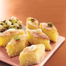Dessert Light Basbousa With Almond Basbousa Recipe Almond Recipes Ramadan Recipes