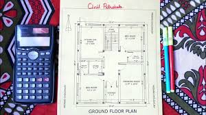 1300 Sq Ft House Plan Indian House Plan Ground Floor Plan Autocad Drawing Youtube